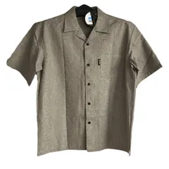 【DUNLOP COLLECTION／ダンロップ】半袖シャツ シアサッカーシャツ 吸水速乾 消臭テープ カーキ Ｌ（中古・未使用）