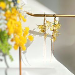 ミモザ ピアス ロングver