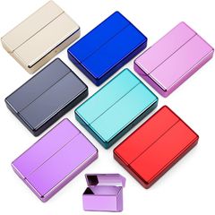 ケース あいこすタバコカートヒートスティック テリア one ケース iluma 加熱式たばこ弾箱 イルマプライム 煙草ケース アイコス 20本入れ イルマワン シガレットケース iqos 薄型 for (パープル) VERTEXタバコケースPC電気鍍金おしゃ