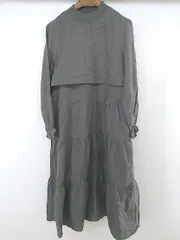 ◇ w closet ダブルクローゼット 長袖 膝下丈 ワンピース サイズM ダークグレー系 レディース P  【中古】 【1211040003602】のサムネイル