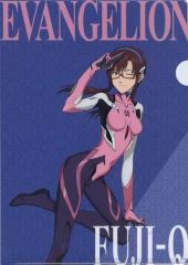 [중고] 클리어 파일 마키나미 마리 일러스트 리아스 A4 클리어 파일 [EVANGELION:WORLD] 후지큐 하이랜드 한정