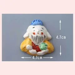 瀬戸焼　七福神　箸置（寿老人）　※陶器,シリーズ,個性的,高級感,高品質,日本製,レトロモダン,かわいい,可愛い,和食器,絵,手作り調,手描き,七福神,願掛け,ご利益,お祝い,祈願,お正月,箸置き　◎2個目以上大幅値引き対象商品♪