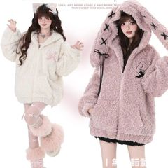 人気完売】REFLEM うさみみパーカー 白 地雷系 病みかわ 神シルエット 