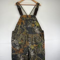 古着 レッドヘッド RED HEAD オーバーオール リアルツリーカモフラ ジップ ワーク 迷彩 大きいサイズ XL マルチカラー メンズ