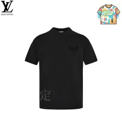 【今日WTO】Louis Vuitton ルイ・ヴィトン 25ss フロッキングラベット半袖 T シャツ-WC29