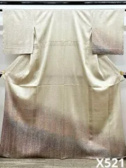 藤娘　きぬたや　絞り　訪問着　未仕立て　褐返色　訳あり　在庫保管品 藤娘 きぬたや 絞り 訪問着 未仕立て 褐返色 訳あり 在庫