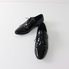 値下げしました FABRIQUE エナメルレースアップシューズ 美品 24cm 