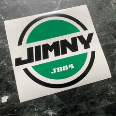 タイプ2 2色JIMNY丸カッティングステッカー JB64タイプ ジムニー PONKOTSUカッティングステッカー
