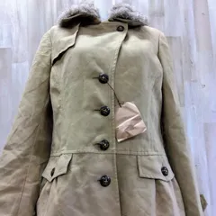 【新品✨】COMME CA ISM コムサイズム ファー襟トレンチコート Lサイズ ベージュ 上品 きれいめ 秋 冬