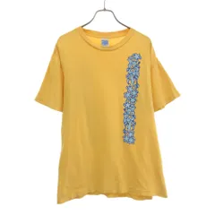 ワイエスプランニング プリント 半袖 Tシャツ M イエロー Y.S.PLANNING メンズ