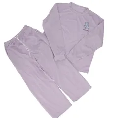 ☆ パープル ☆ Mサイズ ☆ ルームウェア セットアップ アニマル刺繍 ルームウェア 上下セット レディース 可愛い かわいい スウェット 長袖 ロングパンツ 長ズボン パンツ 修学旅行 セットアップ 部屋着 ナイトウェア パジャマ 秋冬 ボトムス オシャレ