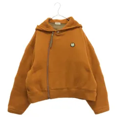 MONCLER (モンクレール) 21AW×Palm Angels GENIUS DOWN HOODIE パームエンジェルス スウェット切替 ダウンジップパーカー オレンジのサムネイル