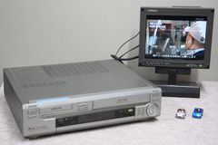 SONY Hi-8＋VHSダブルビデオカセットレコーダーWV-H6 再生できますが要修理品です。