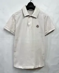 MONCLER｜モンクレール  胸ロゴワッペン 鹿の子 半袖ポロシャツ