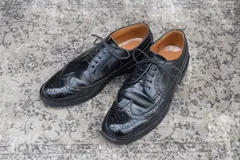 【オールソール済み】REGAL リーガル 2589 ウイングチップ 外羽根 黒 ブラック 25cm【W2568】