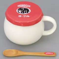 【中古】マグカップ･湯のみ ピンク モロッコヨーグルマグカップ＆スプーンセット2