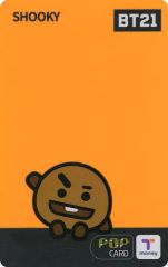 [중고] 캐릭터 카드 SHOOKY (슈가) / 디자인 A T-money 카드 [BT21]