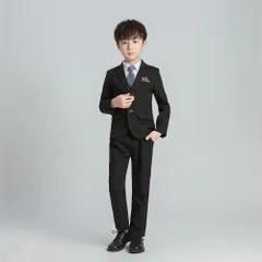 ☆ ブラック ☆ 140cm ☆ 男の子スーツ フォーマル ５点セット pk19135 男の子スーツ フォーマル ５点セット セット フォーマルスーツ 子供服 スーツ キッズスーツ キッズ ジュニア おしゃれ チェック柄 紳士風 入学式 結婚式 入園式 七五三