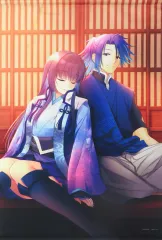 【中古】タペストリー [単品] 志乃＆宗介 オリジナルB2タペストリー 「Switchソフト 八剱伝 Amazon.co.jp限定セット」 同梱特典