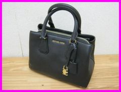 【在庫処分大セール】F-904 未使用 MICHAEL KORS 2WAYショルダーバッグ ブラック レザーかばん マイケルコース ハンドバッグ