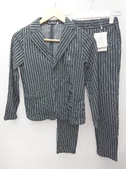 ◇ ◎ ●未使用● BeBe タグ付 ストライプ キッズ 子供服 セットアップ 上下 サイズ140 ネイビー ホワイト 男の子 P  【1406180046330】