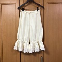 裾タックロングドロワーズ(ナチュラル)