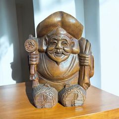 大黒天　七福神　木彫彫刻　開運　置物　アンティーク　53cm 41jykLeckDL._SS200_.jpg