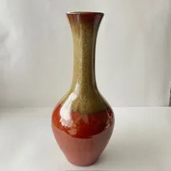 民芸笠間焼　花瓶色艶良品　オブジェにも