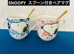 SNOOPY  スプーン付きペアマグカップ