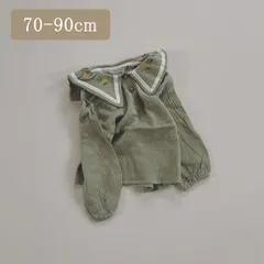 ミモザベビーシャツ 韓国子供服 女の子 男の子 ベビー服 キッズ Tシャツ ロンT 長袖 トップス セットアップ パーカー シャツ ブラウス 薄手