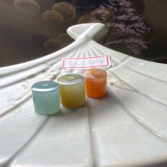 5個セット 天然原鉱朱砂、辰砂、シナバー平安玉璧パーツ 5個セット 天然原鉱朱砂、辰砂、シナバー平安玉璧パーツ 5個セット