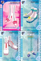 ux187 カード オシャレ魔女 ラブ and ベリー フットウェア まとめ F  ピンクリボンヒール サウスアイランド リトルハートヒール トゥインクルウォーマー 着せ替え 美少女