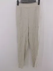 ◇ green label relaxing UNITED ARROWS ウエストゴム テーパードパンツ サイズ34 ベージュ レディース P  【1305060000526】