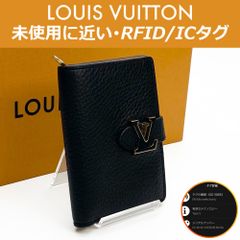 【極上美品】ルイヴィトン LOUIS VUITTON カプシーヌ LV ヴェルティカル ウォレット コンパクト M81561 ノワール RFID ICタグ 送料無料 送料込み