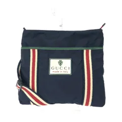GUCCI グッチ シェリーライン ショルダーバッグ 189662 ネイビー