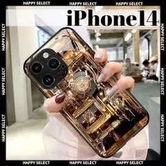 iPhone14 ハードケース サブカル サイバーパンク ガジェット ゴールド 基盤 回路 アイフォン スマホケース