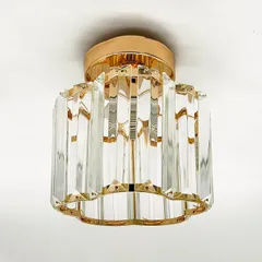 §ｋｌ∞ＬＥＥ＼Ｋｏｒｅｙｏｓｈｉ＼Ｌｉｗｅｉｋｅ KY LEE シーリングライト 1灯 照明器具 ガラス シャンデリア 天井照明 玄関 内玄関 階段 トイレ おしゃれ かわいい アンティーク 居間用 電気 リビング用(CIL-0164)