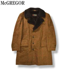【入手困難】 70sヴィンテージ マクレガー McGREGOR チェック柄 ツイード ランチコート アウター ジャケット 38 ブラウン系 メンズ