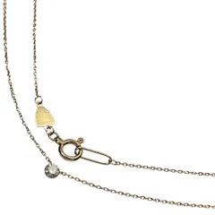 【agete/アガット】シークレットセッティング ダイヤモンド 0.1ct ネックレス K18ゴールド 18金  0.9g 40cm レディース 【中古】【真子質店】【BL】