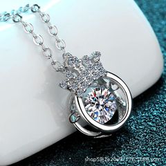 モアッサナイト ネックレス 0.5ct シルバー925 レディー 普段使い 冠婚葬祭 ネックレス モアサナイト 卒業式 人工ダイヤモンド ネックレス  mxl44 6296 - メルカリ