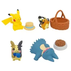 【中古】トレーディングフィギュア 全4種セット 「てのひらモーメント ポケモン みんなでピクニックマスコット」