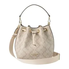 新品 ケイトスペード kate spade ショルダーバッグ SMALL BUCKET BAG ダークベージュマルチ