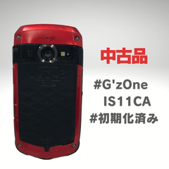 【中古品】G'zOne IS11CA ●動作：問題なし 初期化済み ●状態：中古品 ●容量：1GB ● 色：レッド☆19