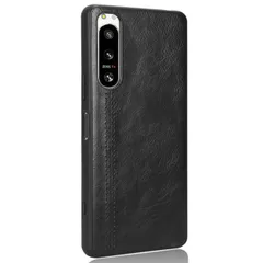 Xperia 5 IV ケース SO-54C SOG09 A204SO エクスペリア5 マーク4 レザー 薄型 ソフト ケース 【Color】 ブラックのサムネイル