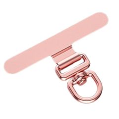 [grooblue] スマホストラップ スマホショルダー ストラップホルダー 薄型0.18mm 360°回転 金属製 タグパッチ ステンレス 頑丈 全機種対応 落下防止 肩掛け 斜め掛け 携帯ストラップ ピンク