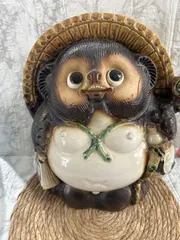 信楽焼狸庵作手作り幸運たぬきヴィンテージ希少品八相縁起 骨董品