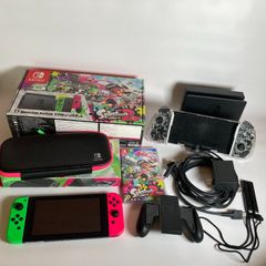 Nintendo Switch スプラトゥーン2 セット ネオングリーン/ネオンピンク 本体 初期化済み 動作確認済