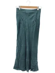 NOBLE (ノーブル) 21060240602030 キュプラサテンハイウエストミディスカート レディース グリーン 38