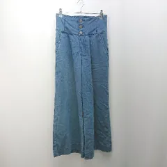 ◇ VENCEEXCHANGE ヴァンスエクスチェンジ ハイウエスト 裾フレア カジュアル パンツ サイズM ブルー系 レディース E  【1308160020999】のサムネイル