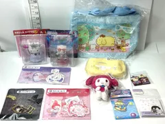 サンリオキャラクター グッズ まとめセット シナモロール ポムポムプリン キティちゃん クロミ マイメロ フィギュア ステッカー 保冷バッグ 他